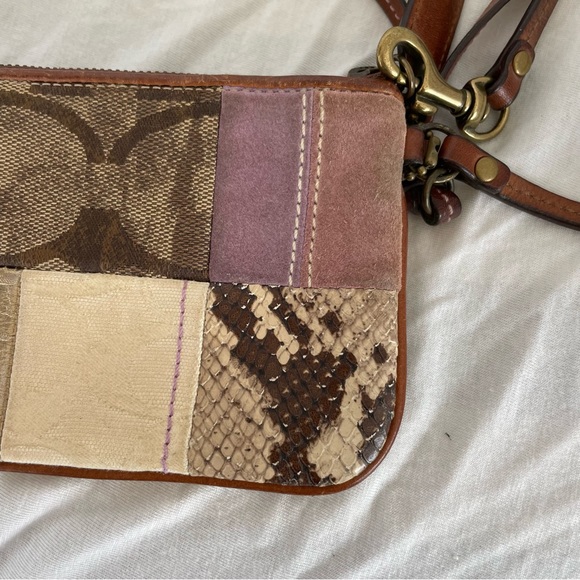 Vintage Coach Patchwork Wristlet - Picture 2 of 11
